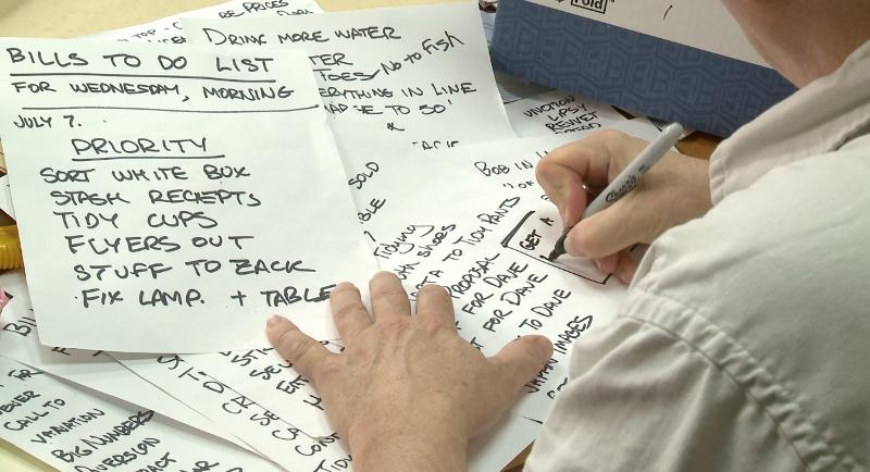 Photo of Rick Writing a To Do List