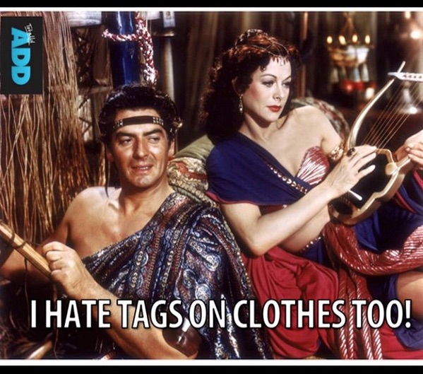 I hate tags on clothes too meme