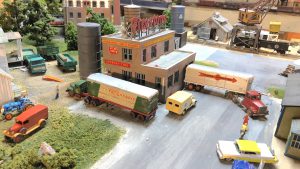 Model railway firestone building by Rick Green