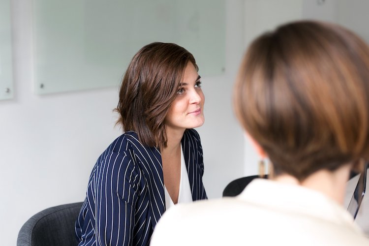 Woman listends to advice