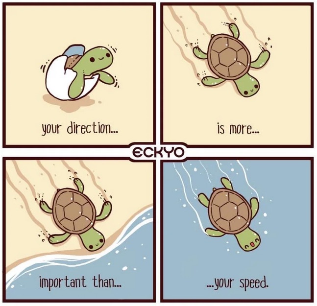 Your Direction is More Important than Your Speed by Eckyo