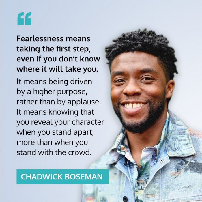Taking The First Step by Chadwick Boseman