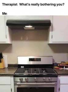 Meme oven and hood not aligned